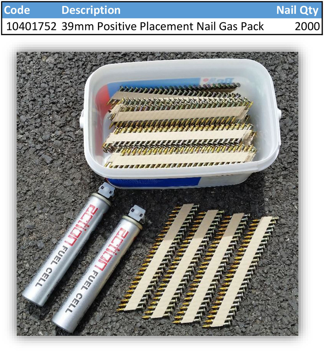 R60 Nail Gas Pack - PMH Supplies Ltd